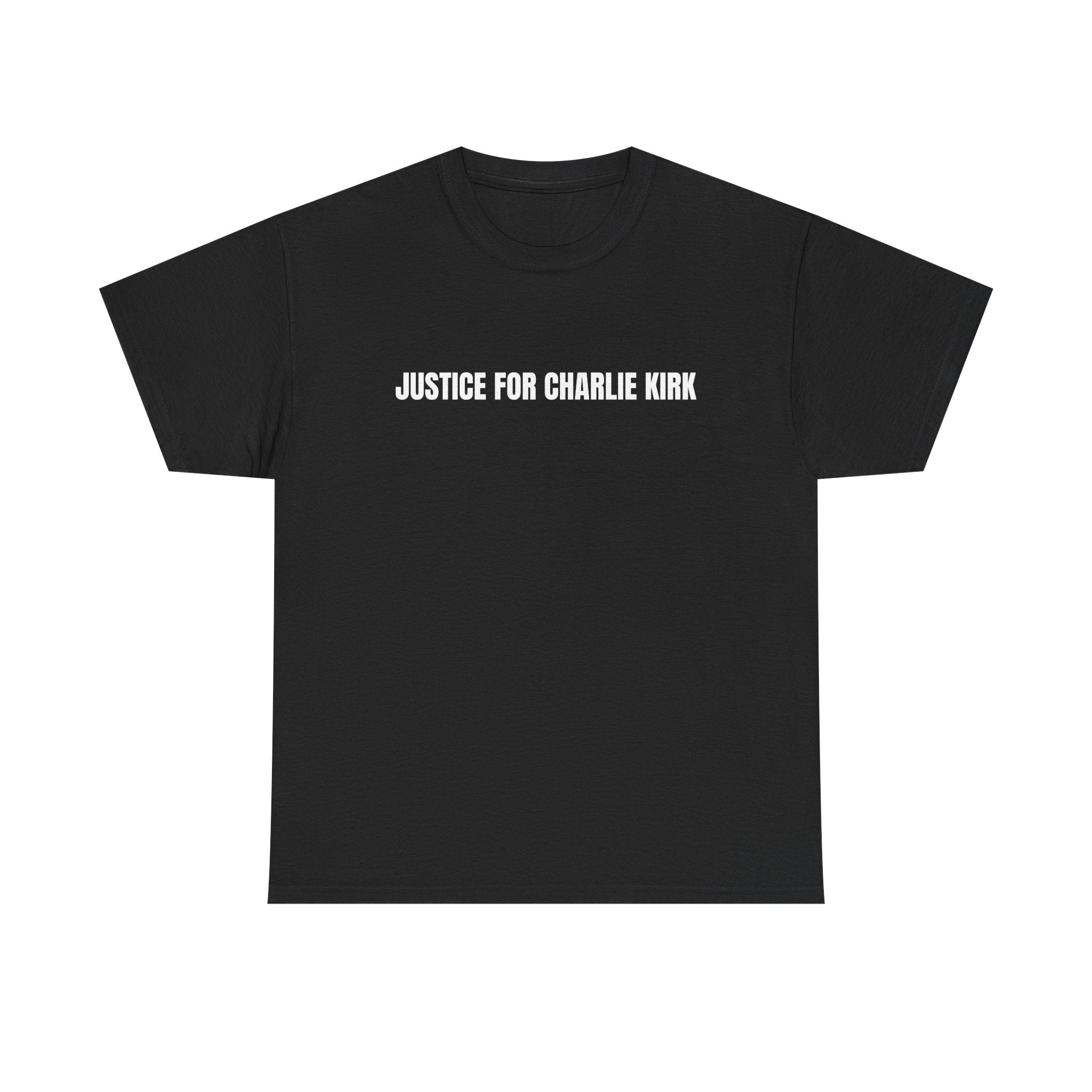 Justice for Charlie Kirk Unisex Tee: Memorial Tribute (1993–2025)