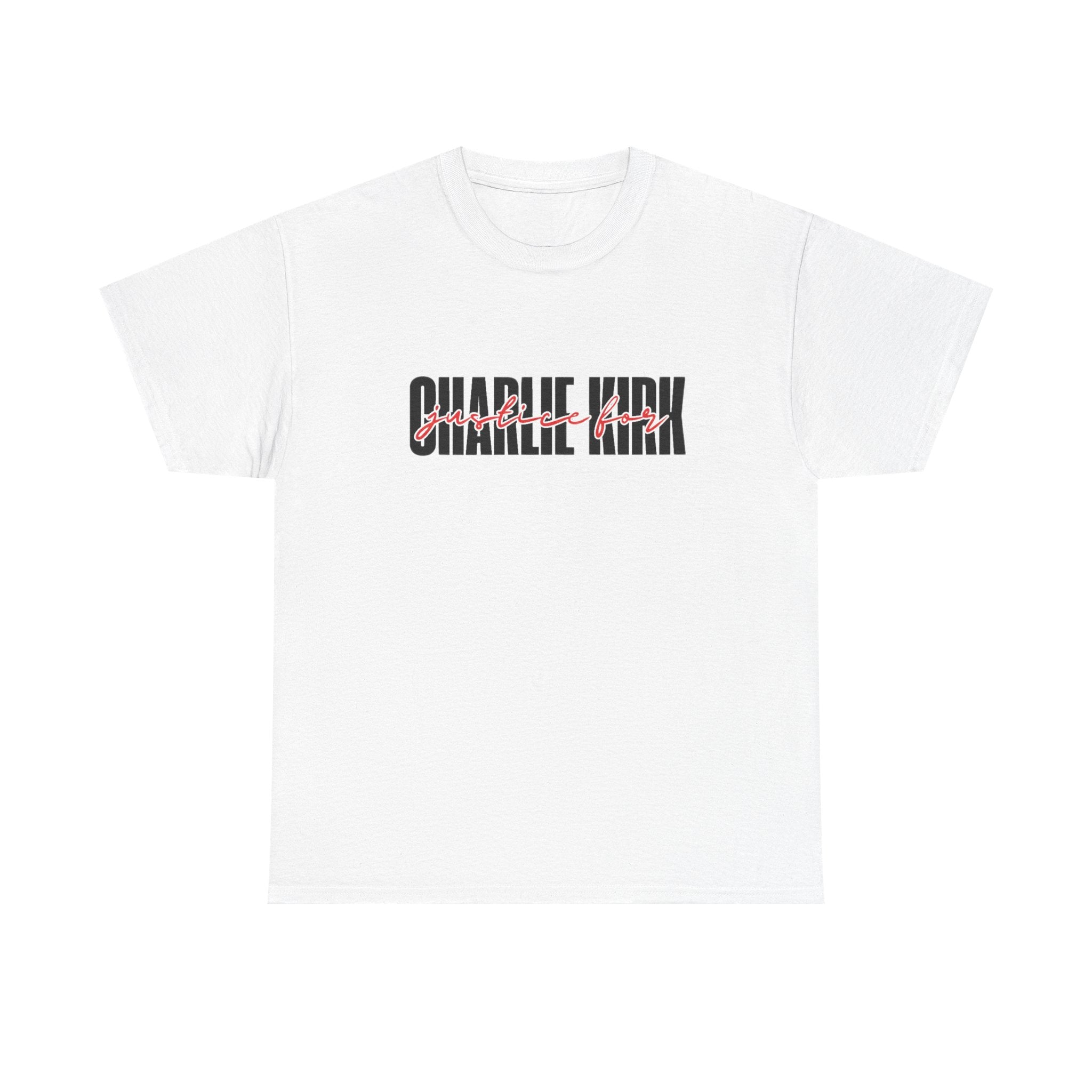 Justice for Charlie Kirk Unisex White: Memorial Tribute (1993–2025)